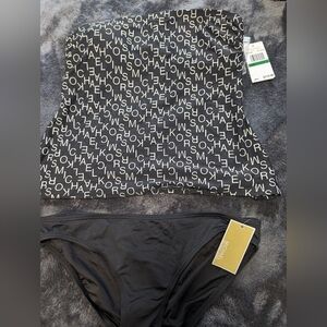 BNWT Michael Kors 2 piece bathing suit size large
